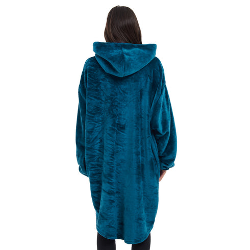 Snuggs Blanket Hoodie Dark Petroleum